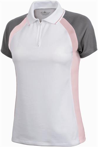 Charles River Womens Trinity Polo-Cancer Awareness. Printing is available for this item.