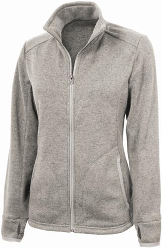 Charles River Womens Heathered Fleece Jacket. Free shipping.  Some exclusions apply.