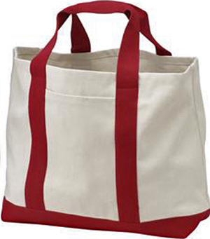 Port & Company 2-Tone Shopping Tote Bag