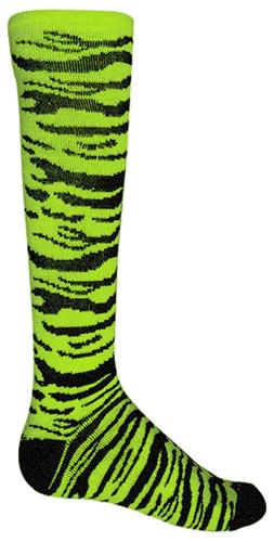 Adult Medium ( White/Black) Safari Knee High Socks 1-Pair