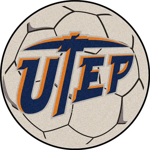Fan Mats Univ. of Texas-El Paso Soccer Ball Mat
