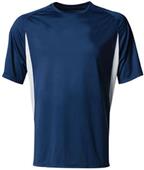 A4 Adult Cooling Performance Color Blocked Crew T-Shirt A4 Adult Cooling Performance Color Blocked Crew T-Shirt
