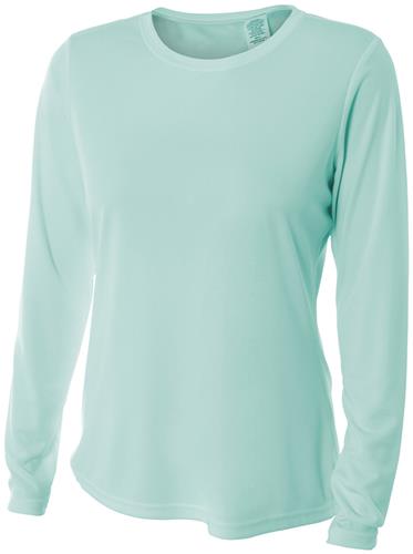 A4 Women's L/S Cooling Performance Crew