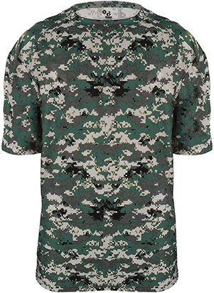 Badger Sport Adult B-Core Digital Camo Tee Shirt. Printing is available for this item.