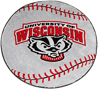 Fan Mats University of Wisconsin Baseball Mat