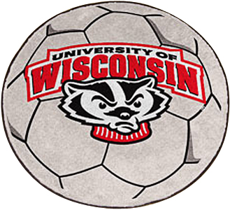 Fan Mats University of Wisconsin Soccer Ball Mat
