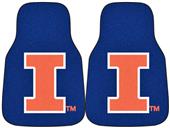 Fan Mats Univ of Illinois Carpet Car Mats (set)