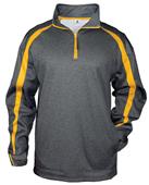 Badger Sport Polyester Fusion Quarter Zip Pullover Badger Sport Polyester Fusion Quarter Zip Pullover