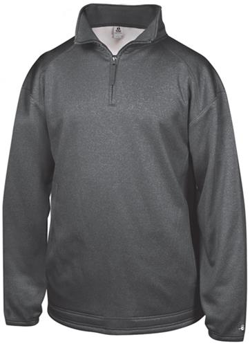 Adult (AXS - Carbon & Steel) Pro Fleece Quarter Zip Pullover. Decorated in seven days or less.