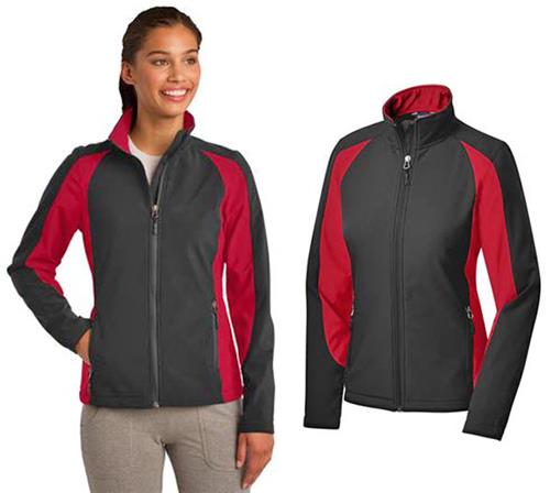 Sport-Tek Ladies Colorblock Soft Shell Jacket