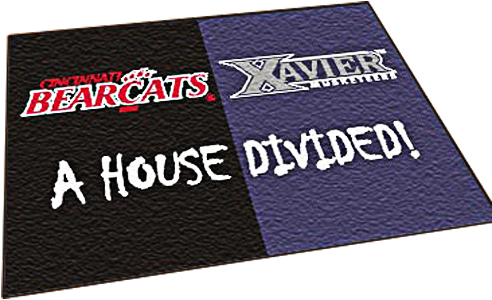 Fan Mats Cincinnati / Xavier House Divided Mat