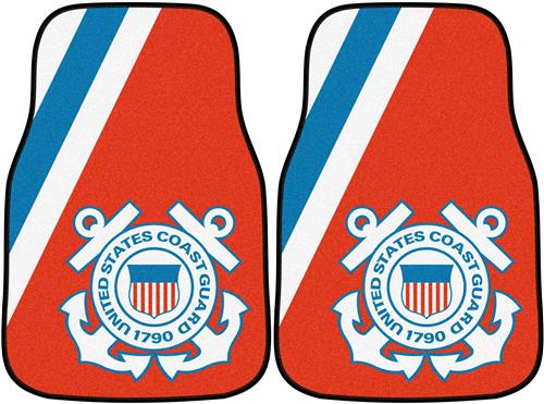 Fan Mats U.S. Coast Guard Carpet Car Mats (set)