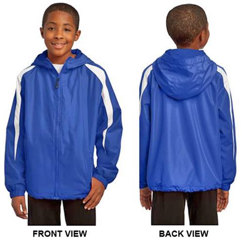 Sport-Tek Youth Fleece-Lined Colorblock Jacket