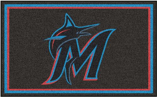 Fan Mats MLB Miami Marlins 4x6 Rug