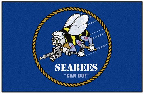 Fan Mats Navy Seabees Starter Mat