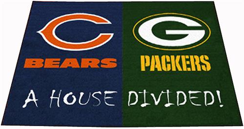 Fan Mats Bears / Packers House Divided Mat