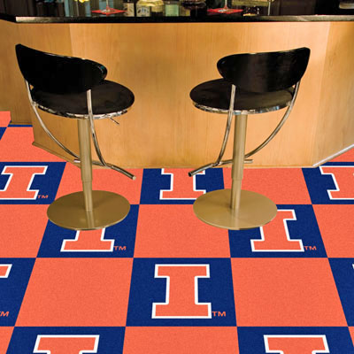 Fan Mats University of Illinois Team Carpet Tiles