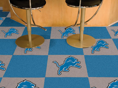 Fan Mats Detroit Lions Team Carpet Tiles