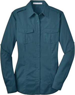 Port Authority Ladies Stain-Resistant Twill Shirt