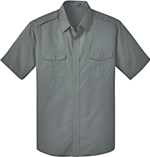 Port Authority Mens SS Stain-Resistant Twill Shirt
