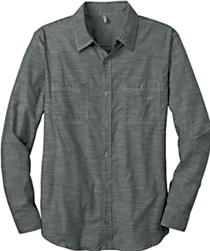 District Made Men Long Sleeve Washed Woven Shirt