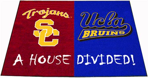 Fan Mats USC Trojans/UCLA Bruins House Divided Mat