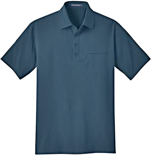 Port Authority Mens Ultra Stretch Pocket Polo. Printing is available for this item.