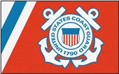 Fan Mats U.S. Coast Guard 4'x6' Rug