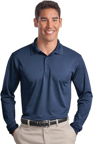 Sport-Tek Long Sleeve Micropique Sport-Wick Polo. Printing is available for this item.