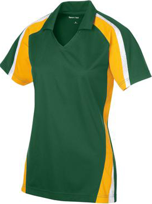 Sport-Tek Lady Tricolor Micropique Sport-Wick Polo. Printing is available for this item.