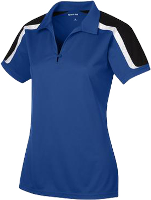 Sport-Tek Tricolor Shoulder Micropique Sport Polo. Printing is available for this item.