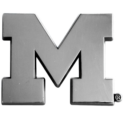Fan Mats Univ. of Michigan Chrome Vehicle Emblem
