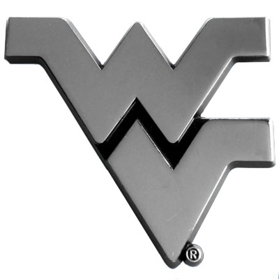 Fan Mats West Virginia Univ. Chrome Vehicle Emblem