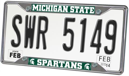 Fan Mats Michigan State Univ. License Plate Frame