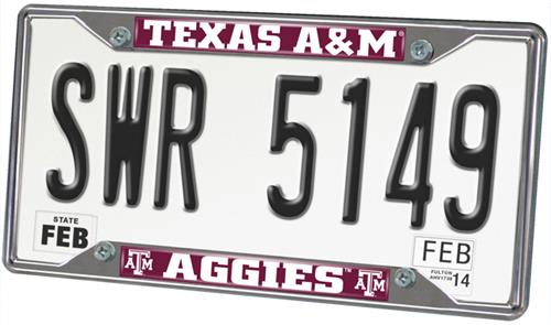 Fan Mats Texas A&M University License Plate Frame