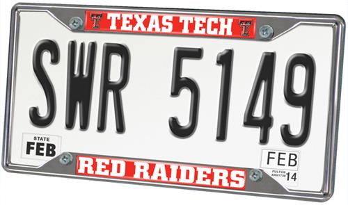 Fan Mats Texas Tech University License Plate Frame