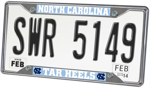 Fan Mats UNC Chapel Hill License Plate Frame