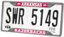 Fan Mats Univ. of Arkansas License Plate Frame