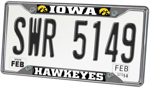 Fan Mats University of Iowa License Plate Frame