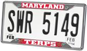 Fan Mats Univ. of Maryland License Plate Frame