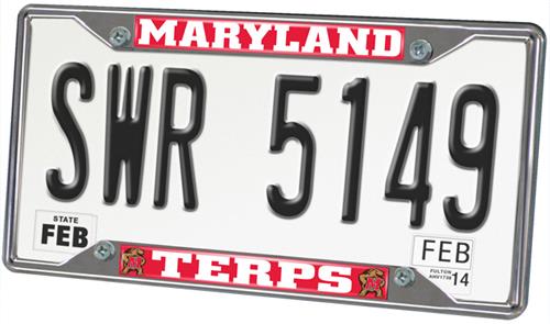 Fan Mats Univ. of Maryland License Plate Frame