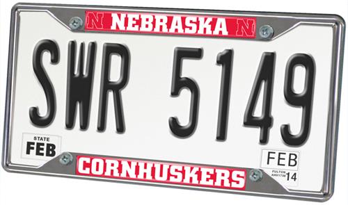 Fan Mats Univ. of Nebraska License Plate Frame