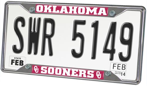 Fan Mats Univ. of Oklahoma License Plate Frame