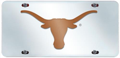 Fan Mats University of Texas License Plate Inlaid