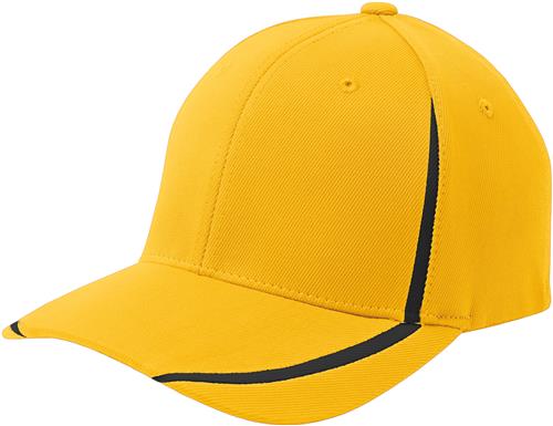 Sport-Tek Flexfit Performance Colorblock Cap. Embroidery is available on this item.