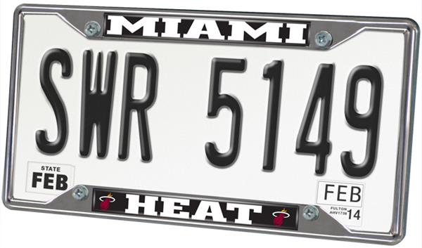 Fan Mats Miami Heat License Plate Frame