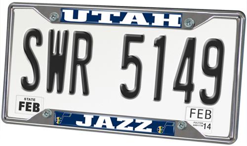 Fan Mats Utah Jazz License Plate Frame