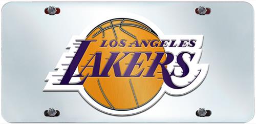 Fan Mats Los Angeles Lakers License Plate Inlaid