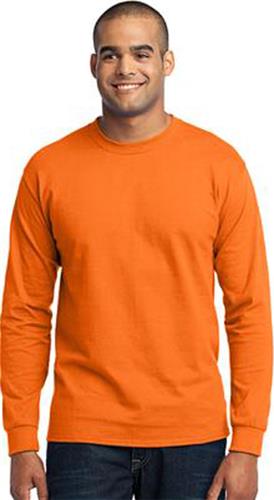Port & Company LS 50/50 Safety Cotton/Poly T-Shirt