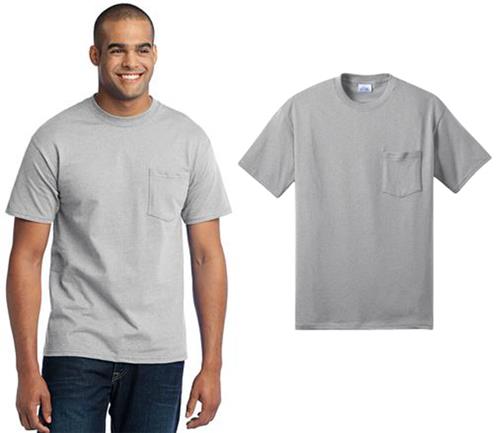 Port & Company 50/50 Cotton/Poly T-Shirt w/Pocket